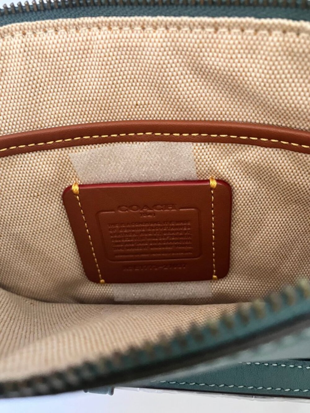 Coach 1941 Tea Rose Soho Crossbody Bag Pewter Dark Turquoise - Picture 6 of 8